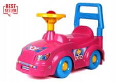 Lean-toys Auto Odrážedlo 3848 Růžový Zvuk Klaksonu