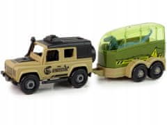 Lean-toys Auto Terénní Transporter Pro Roztáčení Diy Dinosaurus