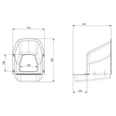 Snáškové hnízdo pro slepice se sběrným košíkem HF 44X37X50