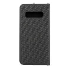 FORCELL Pouzdro / obal na Samsung Galaxy S10 Plus černé - knížkové LUNA CARBON