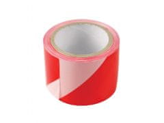 Extol Craft Páska výstražná červeno-bílá, 75mm x 100m, PE