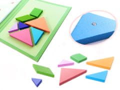 InnoVibe Magnetické puzzle 3D bloky tangramů