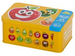 InnoVibe Puzzle s motivy ovoce a zeleniny v plechové krabičce