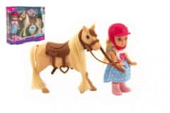 InnoVibe Anlily panenka žokejka Kiki s koněm - 12 cm
