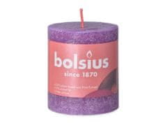 Bolsius Rustic Shine Válec 68x80mm Vibrant Violet, fialová svíčka