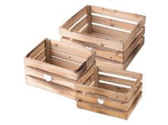 Set bedýnek dřevo, přírodní 300x250x150/250x200x130/200x150x110mm