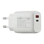 Jupio Adaptér Dual USB GaN Charger 30W - zásuvka/USB + USB-C