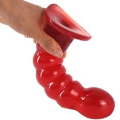 Xcock Velké červené intimní dildo masážní anální kolík unisex