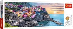 Trefl Panoramatické puzzle Vernazza při západu slunce, Itálie 500 dílků