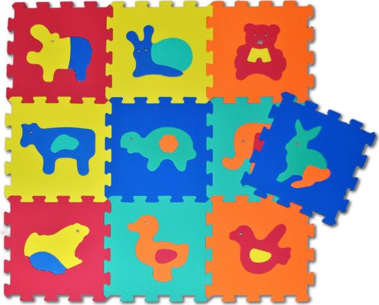 SUN TA TOYS Pěnové puzzle Svět zvířat S4 (30x30)