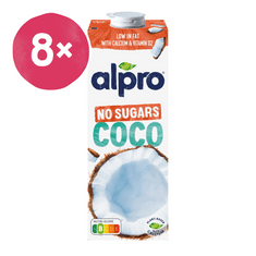 Alpro Kokosový nápoj neslazený 1l, 8ks