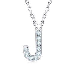 NUBIS Stříbrný náhrdelník s moissanity - písmeno
