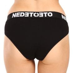 Nedeto 7PACK dámské kalhotky černé (7NKB001) - velikost L