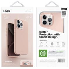 UNIQ UNIQ Lino Hue silikonový kryt iPhone 15 Pro Max Růžová