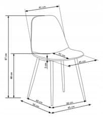 ModernHome Křeslo K316 Popelavé