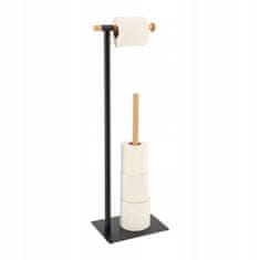 ModernHome Stojan Na Papír Black Bamboo 69 Cm