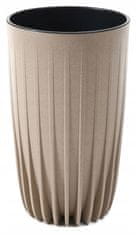 ModernHome Pot Stripped Tall Eco Coffee Latte 30Xv51 Cm