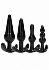 Shots Toys Sono No.80 4-Piece Butt Plug Set Black