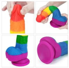 Lovetoy Lovetoy PRIDER LGBT rainbow dildo 8"