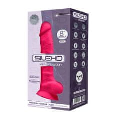 SILEXD SilexD Model 1 Vibrating Premium Silicone Dual Density Dildo 8"