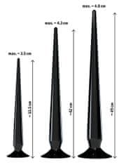 You2toys You2Toys Super Long Flexible Butt Plug Set Black