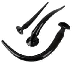 You2toys You2Toys Super Long Flexible Butt Plug Set Black