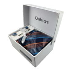 Daklos Luxusní set retro elegance - Kravata, kapesníček, manžetové knoflíčky, kravatová spona v dárkové krabičce