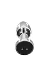 Toyjoy ToyJoy Buttocks The Glider Vibrating Metal Buttplug Small Silver anální kolík