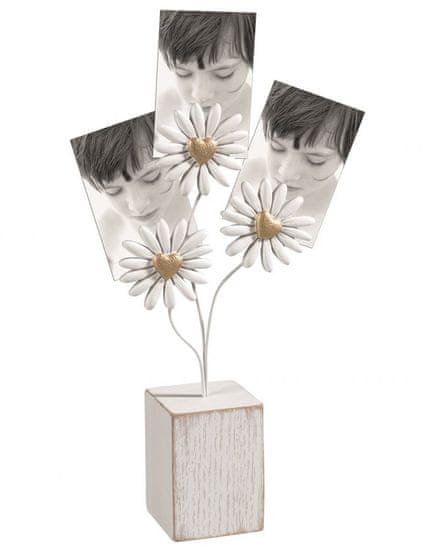 MASCAGNI A1541 DAISY TRIPLE PHOTO HOLDER rámeček dřevo multi