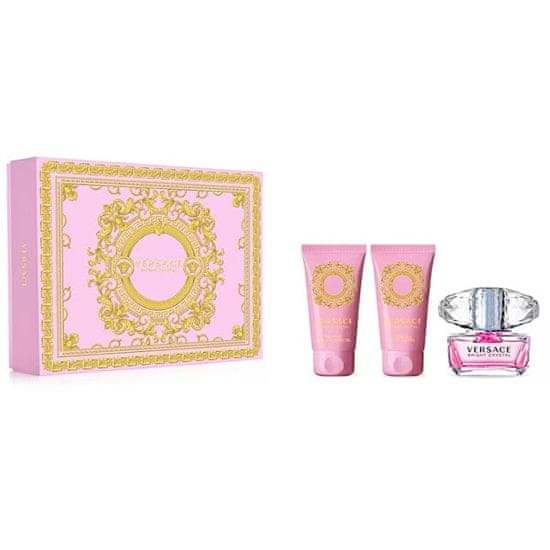 Versace Bright Crystal - EDT 50 ml + tělové mléko 50 ml + sprchový gel 50 ml