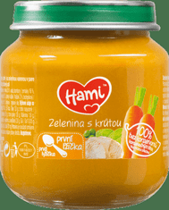 Hami Zelenina s krůtím masem (125 g) - maso-zeleninový příkrm