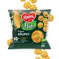 Hami BIO Křupky čočkové s lahodnou kukuřicí 20 g, 10+