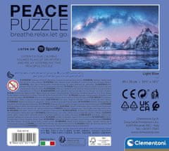 Clementoni Peace puzzle: Světle modrá 500 dílků