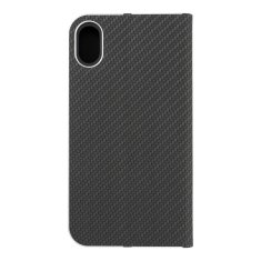 FORCELL Pouzdro LUNA Book Carbon pro iPhone XR (") , černé 5903396009440