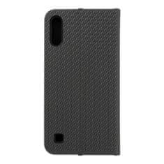 FORCELL Pouzdro LUNA Book Carbon pro SAMSUNG A10 , černé 5903396016660