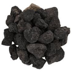 Greatstore Sopečné kameny 10 kg černé 3–5 cm