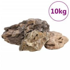 Greatstore Dračí kameny 10 kg šedé 10–40 cm