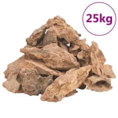 Greatstore Dračí kameny 25 kg hnědé 1–10 cm