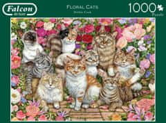 Falcon Puzzle Kočky mezi květy 1000 dílků