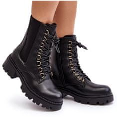 Dámské kožené pracovní boty Black velikost 40
