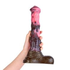 Xcock Dlouhé silikonové dildo s varlaty, velké, přísavka