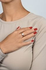 Brilio Silver Elegantní stříbrný prsten s opálem a zirkony RI106W (Obvod 52 mm)
