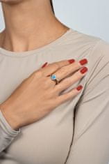 Brilio Silver Elegantní stříbrný prsten s opálem a zirkony RI106WB (Obvod 52 mm)