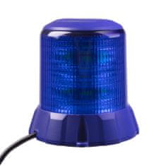 CARCLEVER Robustní modrý LED maják, modrý hliník, 96W, ECE R65 (wl406blu)