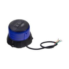 CARCLEVER Robustní modrý LED maják, černý hliník, 48W, ECE R65 (wl403fixblu)