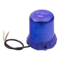 CARCLEVER Robustní modrý LED maják, modrý hliník, 96W, ECE R65 (wl406fixblu)