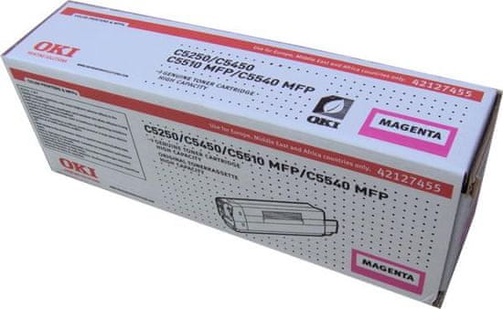 OKI Toner 42127455 do C5x50/5500MFP (5 000 stránek), purpurový - poslední kus!!!