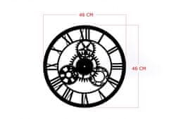 Hanah Home Nástěnné hodiny Davin 46 cm černé