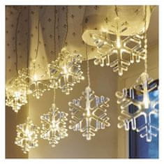 Emos LED vánoční závěs Snowflakes 84 cm teplá bílá