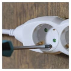 Emos Prodlužovací kabel se 3 zásuvkami 1,5 mm² SCHUKO 3 m bílý